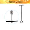 Juvielich Closet Rod Flange Holder 25mm Closet Pole Sockets for Ceiling Wardrobe Bracket Shower Curtain Rod Flange Socket 4PCS view 3