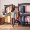 Raybee Clothes Rack,Clothing Racks for Hanging Clothes 900LBS Capacity Heavy Duty Portable Closet with 5 Hanger Rods & 8 Shelves for Walk-in Closet,Apartment view 2