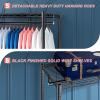 Raybee Clothes Rack,Clothing Racks for Hanging Clothes 900LBS Capacity Heavy Duty Portable Closet with 5 Hanger Rods & 8 Shelves for Walk-in Closet,Apartment view 4