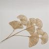 Artificial and Dried Flower 10pcs Plastic Soft Rime Plant Three Stems/Piece Artificial Flowers Fake Fan Leaf Flower Greenery Plant for Forest Style Wedding - ( Color: Sky Blue ) view 2