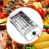 Electric Griddles, Stainless Steel Barbecue Grill Machine GDAE10 Smokeless Oven Pan BBQ Multifunctional Tabletop Heating for Party Home Kitchen Restaurant Indoor Outdoor 2800W (2800W 16.7*10" Electric) view 3