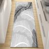 FFcarpet Hallway Runner Rug Non Slip 3'7"x7' Contemporary Polyester Material Runner Rugs with Rubber Backing for Hallway view 1