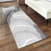 FFcarpet Hallway Runner Rug Non Slip 3'7"x7' Contemporary Polyester Material Runner Rugs with Rubber Backing for Hallway view 3