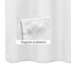 ALYVIA SPRING Extra Long Fabric Shower Curtain Liner Waterproof - 72" x 96", Soft & Lightweight X-Long Shower Curtain with Magnets, Machine Washable - 72x96, White view 3