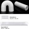 Portable AC Hose 5.9" Diameter Portable Exhaust Vent for Portable Air Conditioners, Suitable for 5.9"/6" Exhaust Hose Adaptor, Length up to 59" (5.9"Dia- Exhaust Hose) view 3