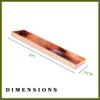 Oakestry 20 Inch Copper Plated Stainless Steel Planter Tray Rectangular Windowsill Herb Succulent Holder Modern Farmhouse Decorative Accent for Home Garden Indoor Outdoor Durable and Stylish Display view 2