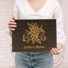 Darling Souvenir Personalized Engraved Laser Cut Wedding Guest Book Wooden Cover Sign-in Book Registry Guestbook Scrapbook-QU view 1