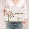 Darling Souvenir Personalized Engraved Laser Cut Wedding Guest Book Wooden Cover Sign-in Book Registry Guestbook Scrapbook-TZ view 1