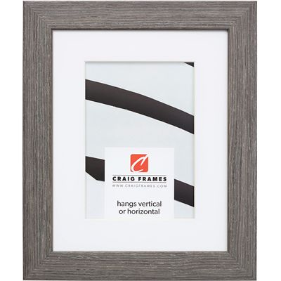 Craig Frames Farmhouse Essentials, 20 x 30 Inch Picture Frame Matted to Display a 16 x 24 Inch Photo, Charcoal Grey