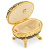Splendid Faberge Style Black Music Box/Jewelry Box with Sparkling Crystals Playing Bolero view 2