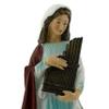 6" Tall Painted Saint Cecelia Statue | Patron Saint of Music and Musicians | Great Catholic Gift for First Communion or Confirmation | Christian Home Decor view 4
