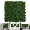 TANG 20"x20"-25PC Artificial Greenery Boxwood Panels Grass Wall Panel, Faux Privacy Fence Ivy Screens Backdrop Fake Hedge for Indoor Outdoor Wedding Dcor, Dark Milan Boxwood Panel view 1