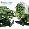 TANG 20"x20"-25PC Artificial Greenery Boxwood Panels Grass Wall Panel, Faux Privacy Fence Ivy Screens Backdrop Fake Hedge for Indoor Outdoor Wedding Dcor, Dark Milan Boxwood Panel view 4