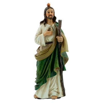 6" Tall Painted Jude Statue | Patron Saint of Desperate Causes | Great Catholic Gift for First Communion or Confirmation | Classic Christian Home Decor