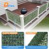 TANG 20"x20"-25PC Artificial Greenery Boxwood Panels Grass Wall Panel, Faux Privacy Fence Ivy Screens Backdrop Fake Hedge for Indoor Outdoor Wedding Dcor, Green White Buxus Boxwood view 2