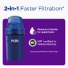 PUR 7-Cup Water Pitcher, 1 Genuine Filter, Cleaner, Great-tasting Water, Dishwasher Safe, Powerful, Faster Filtration, LockFit Cap Design - Lime view 4