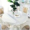 2mm Round Table Protector Kitchen Dining Room Wood Furniture Cover Clear Frosted Tablecloth Mat Wipeable Easy to Clean PVC Tabletop Protection Pad - Customizable ( Size : Dia.31 Inches/Diameter 80cm ) view 1