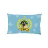 GUGLILI Custom Name Throw Pillow Cover World's Best Dog Pug Paws Decor Cushion Covers Pillowcase for Sofa Couch Bedroom Home 12x20 Inch Rectangle Blue view 1
