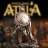 ADSEA Bronze Finish Retro Hero Sculptures Decor,King Leonidas Spartan Collectible Figurines,Greek Warrior of Sparta Statues with Spear & Shield-A 27x15x16cm(11x6x6inch) 4e6kb-001 view 3