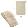 ICEYLI 30 Pcs 4 x 6 Inches Natural Unbleached Cotton Drawstring Bags view 2