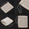 ICEYLI 30 Pcs 4 x 6 Inches Natural Unbleached Cotton Drawstring Bags view 3