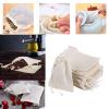 ICEYLI 30 Pcs 4 x 6 Inches Natural Unbleached Cotton Drawstring Bags view 4