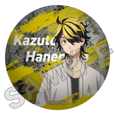 Tees Factory TR-5580875HK Tokyo Revengers Badge in Can Case, Ichitora Hanemiya, Approx. H 2.6 x W 2.6 x D 0.6 inches (65 x 65 x 15 mm)