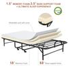 Rollaway Beds with Mattress for Adults Folding Bed Portable Foldable Guest Beds Twin, 5 Minutes to Assemble, 5 inch Memory Foam Mattress, 75x38 Inch view 4