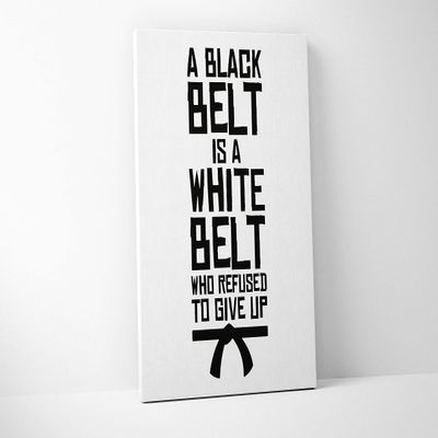 Damdekoli Black Belt Poster - V2 (12 x 18 Inches - Canvas)