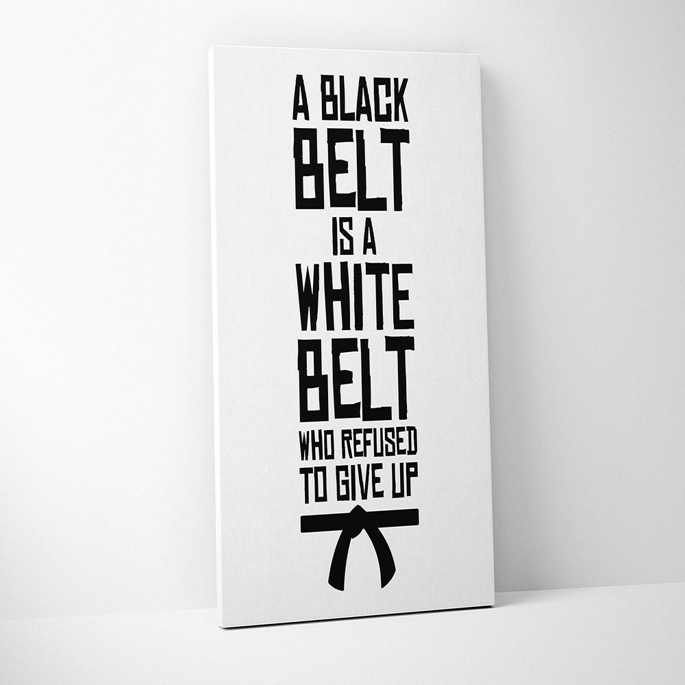 Damdekoli Black Belt Poster - V2 (12 x 18 Inches - Canvas)