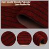 2' x 20' Runner Rugs with Rubber Backing, Indoor Outdoor Utility Carpet Runner Rugs, Stripe Red, Can Be Used as Aisle for The RV and Boat, Laundry Room and Balcony view 2