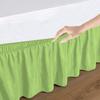 100% Egyptian Cotton Dorm Room Wrap Around Bed Skirt - College Dorm Bed Skirt -Sage, Full Size (54" x 80"+ 48" inch) view 2