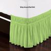 100% Egyptian Cotton Dorm Room Wrap Around Bed Skirt - College Dorm Bed Skirt -Sage, Full Size (54" x 80"+ 48" inch) view 3