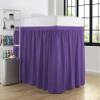 100% Egyptian Cotton Dorm Room Ruffle Bed Skirt - College Dorm Bed Skirt - Purple, Twin XL Size (39" x 80"+ 36" inch) view 4