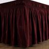 100% Egyptian Cotton Dorm Room Wrap Around Bed Skirt - College Dorm Bed Skirt -Wine, Full Size (54" x 80"+ 40" inch) view 4