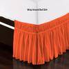 100% Egyptian Cotton Dorm Room Wrap Around Bed Skirt - College Dorm Bed Skirt -Orange, Twin XL Size (39" x 80"+ 40" inch) view 3