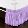 100% Egyptian Cotton Dorm Room Wrap Around Bed Skirt - College Dorm Bed Skirt -Lilac, Twin XL Size (39" x 80"+ 40" inch) view 3