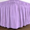 100% Egyptian Cotton Dorm Room Wrap Around Bed Skirt - College Dorm Bed Skirt -Lilac, Twin XL Size (39" x 80"+ 40" inch) view 4