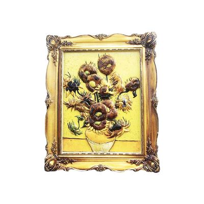 Amsterdam Holland 3D Van Gogh Sunflower Fridge Magnet Souvenir Gift,Handmade Home & Kitchen Decoration Sunflower Refrigerator Magnet Collection