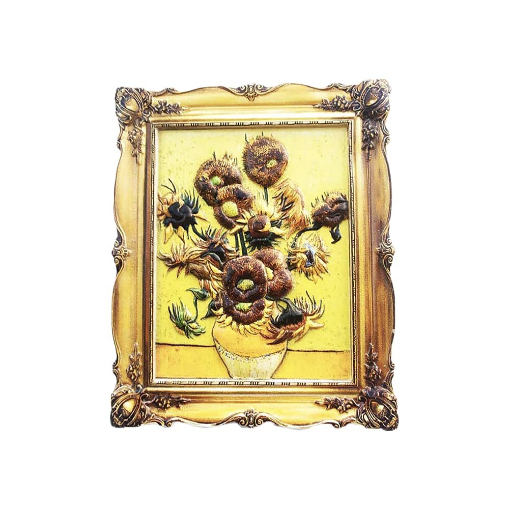 Amsterdam Holland 3D Van Gogh Sunflower Fridge Magnet Souvenir Gift,Handmade Home & Kitchen Decoration Sunflower Refrigerator Magnet Collection