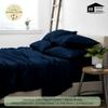 True Luxury 1200 Thread Count 100% Organic Cotton Hotel Quality Premium 4-Piece Thick & Heavy Bed Sheet Sets, 12-Inches Deep Pockets - Luxurious Wrinkle & Fade Resistant - [Navy Blue, Full] view 3