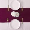 10 Pack Satin Table Runner 12 x 108 Inch Long Bright Silk Smooth Fabric Table Runners for Wedding, Birthday Parties, Banquets Decorations - Burgundy view 3