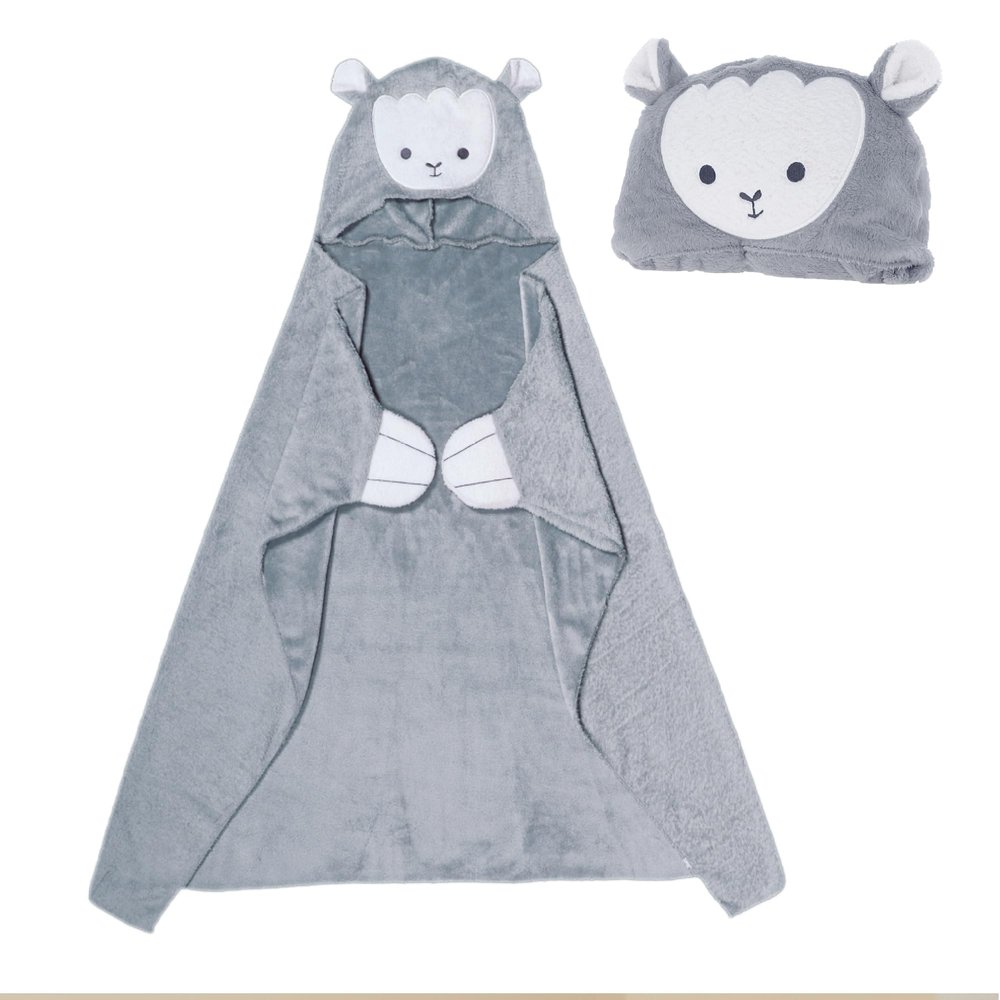 Adora Blanket Hoodie for Kids, Soft Microfiber Wearable Animal Blankets with Glow in the Dark Design, 3ft Long, for Boys & Girls, Machine Washable, Snuggle & Glow, Cozy Winter Blanket