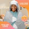 Adora Blanket Hoodie for Kids, Soft Microfiber Wearable Animal Blankets with Glow in the Dark Design, 3ft Long, for Boys & Girls, Machine Washable, Snuggle & Glow, Cozy Winter Blanket view 4