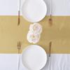 10 Pack Satin Table Runner 12 x 108 Inch Long Bright Silk Smooth Fabric Table Runners for Wedding, Birthday Parties, Banquets Decorations - Champagne view 3