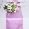 10 Pack Satin Table Runner 12 x 108 Inch Long Bright Silk Smooth Fabric Table Runners for Wedding, Birthday Parties, Banquets Decorations - Lavender view 2