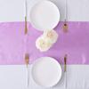 10 Pack Satin Table Runner 12 x 108 Inch Long Bright Silk Smooth Fabric Table Runners for Wedding, Birthday Parties, Banquets Decorations - Lavender view 3