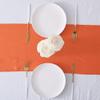 10 Pack Satin Table Runner 12 x 108 Inch Long Bright Silk Smooth Fabric Table Runners for Wedding, Birthday Parties, Banquets Decorations - Orange view 3