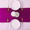 10 Pack Satin Table Runner 12 x 108 Inch Long Bright Silk Smooth Fabric Table Runners for Wedding, Birthday Parties, Banquets Decorations - Magenta view 3