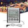 Digital Barbecue Thermometer, Temperature Alarm BBQ Folding Probe, Automatic Screen Rotation, for Cooking Food Candy, BBQ Grill, Liquids,Beef view 2